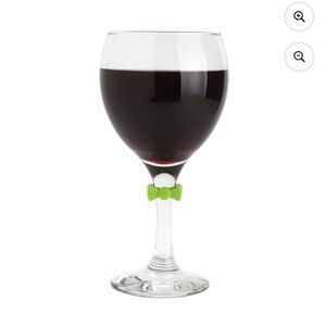 Bow Tie Wine Glass Charms - Set of 12